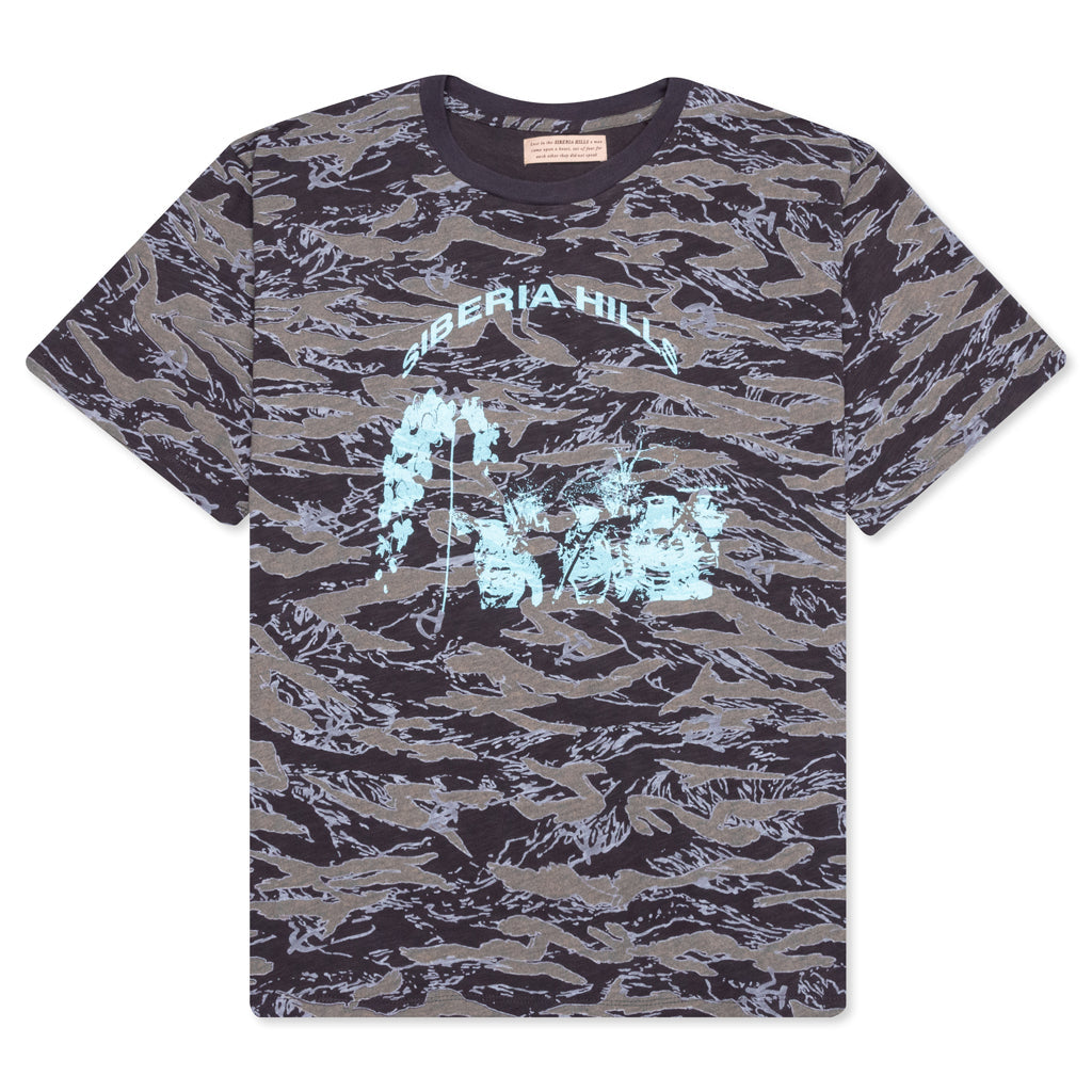 Sickle Camo Logo Tee - Slate Brown