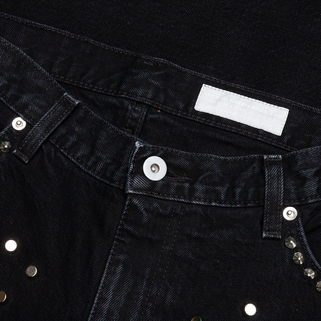 Studded Jeans - Black