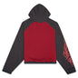 Tribal Batwing Hoodie - Red/Black