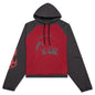 Tribal Batwing Hoodie - Red/Black
