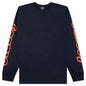 Sideways L/S Tee - Navy