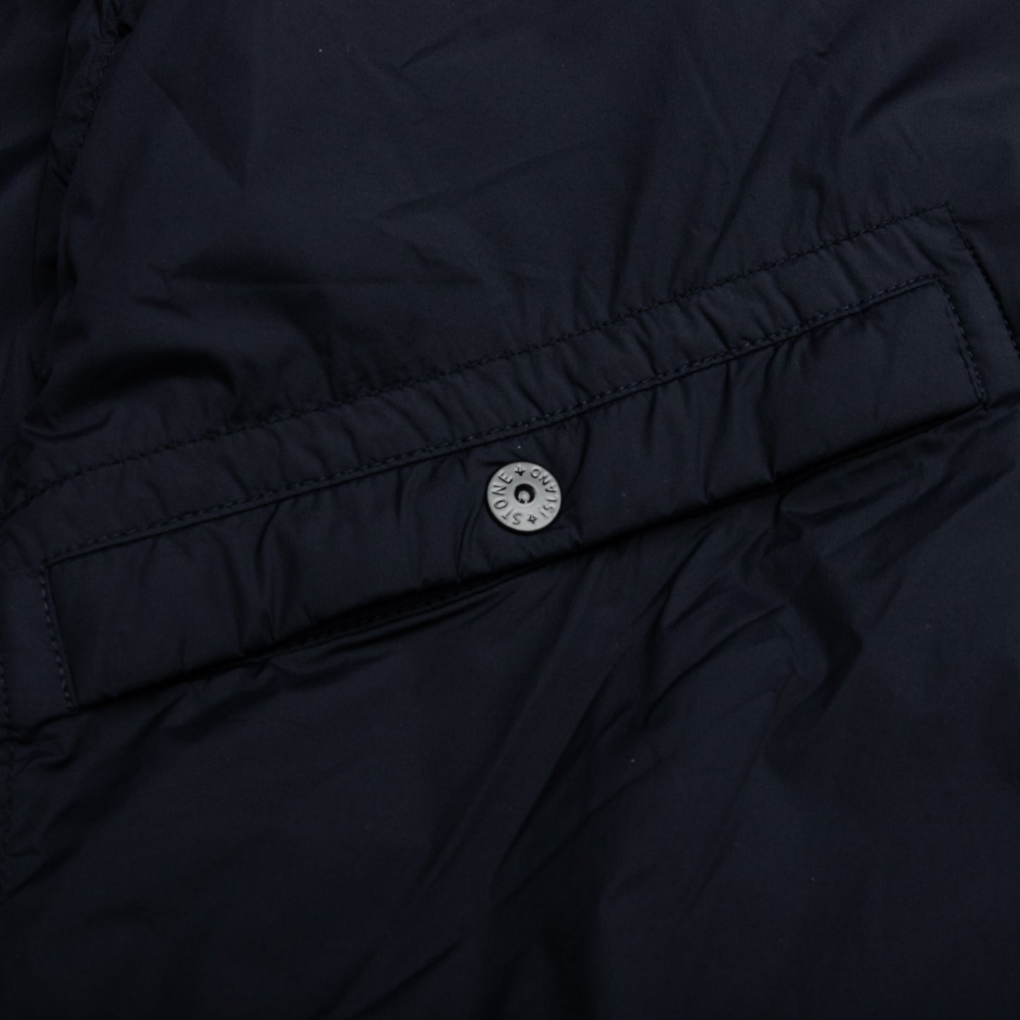 Skin Touch Nylon Bomber Jacket - Navy Blue