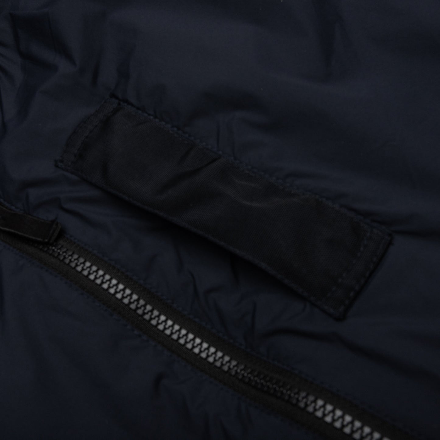 Skin Touch Nylon Bomber Jacket - Navy Blue