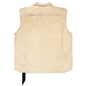 Sl Tommy Jumbo Sleeveless Denim Jacket - Parchment/Black