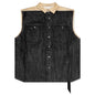 Sl Tommy Jumbo Sleeveless Denim Jacket - Parchment/Black