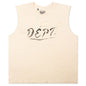 Sleeveless Crew Tee - Archival White