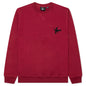 Snaked by a Horse Crewneck Sweatshirt - Beet Red