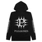 Spike Zip Hoodie - Black