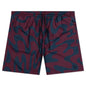 Splashed Swim Shorts - Burgundy