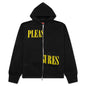 Split Zip Hoodie - Black