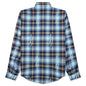 Staggered Plaid Flannel - Legion Blue