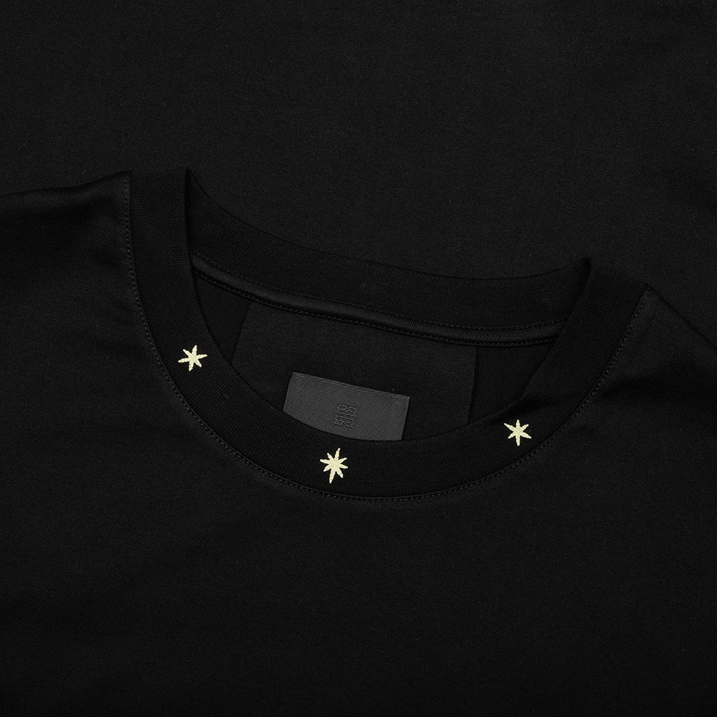 Star Print Standard T-Shirt - Black