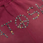 Star Studded Sweatpant - Burgundy