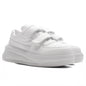 Velcro Strap Platform Sneakers - Optic White