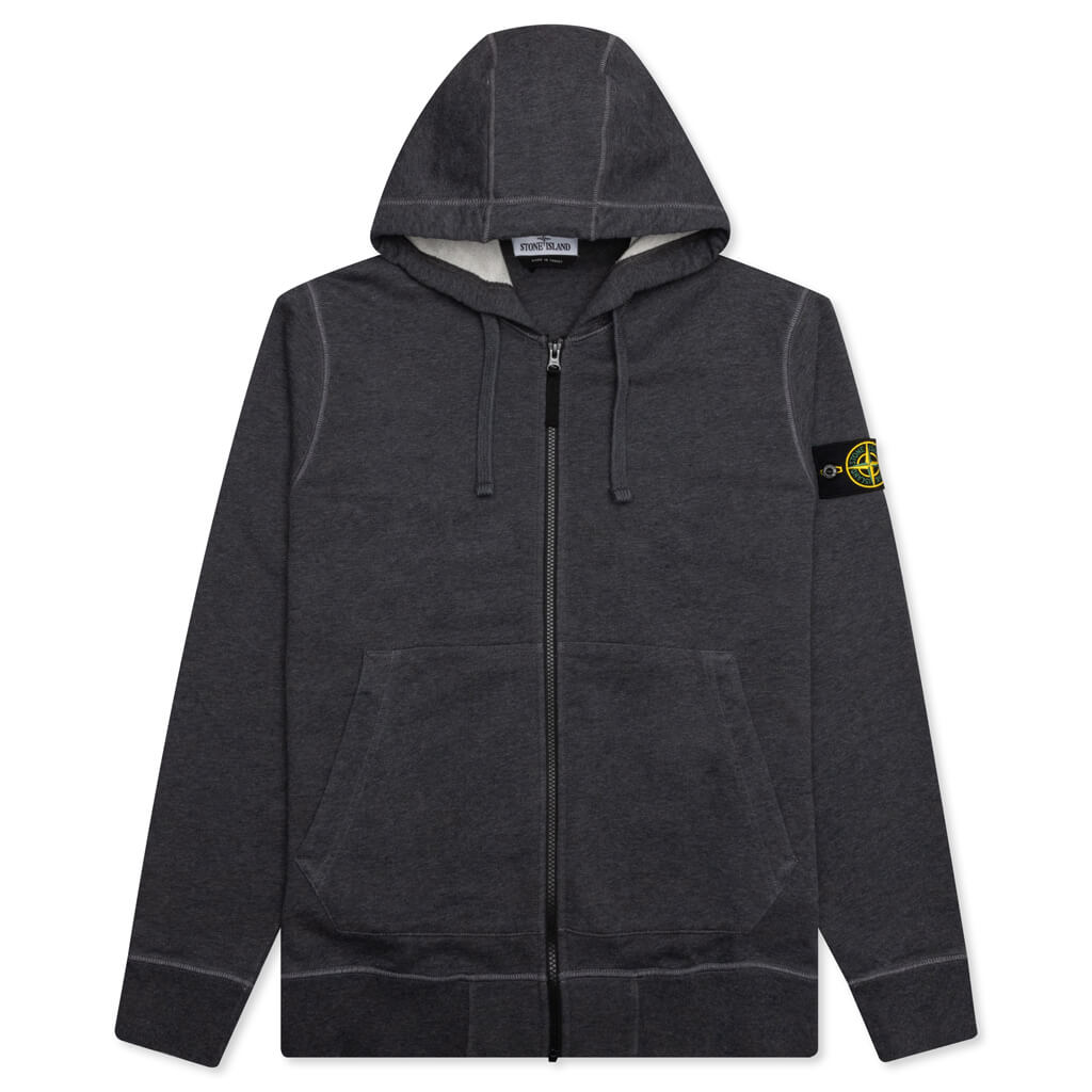Full Zip Hooded Sweatshirt 64251 - Melange Dark Grey