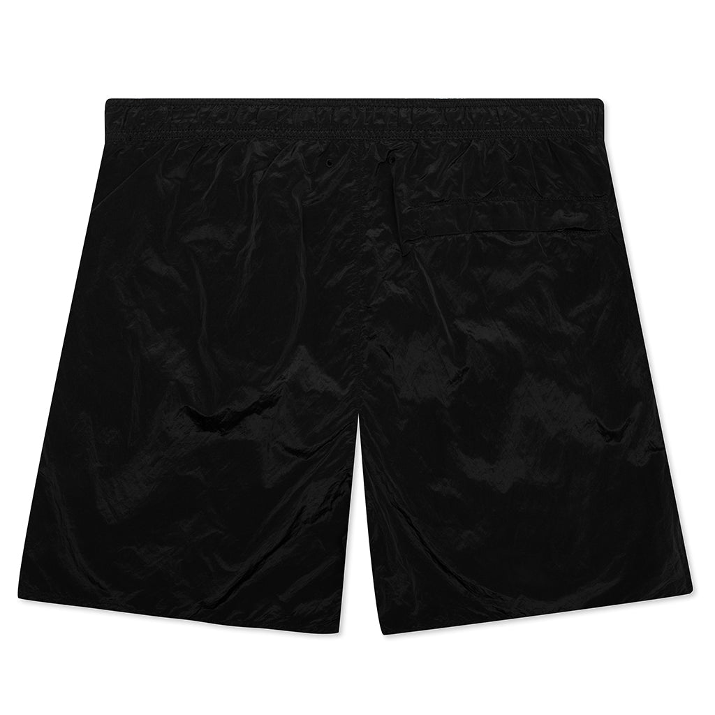 Nylon Metal Swim Trunks B0943 - Black