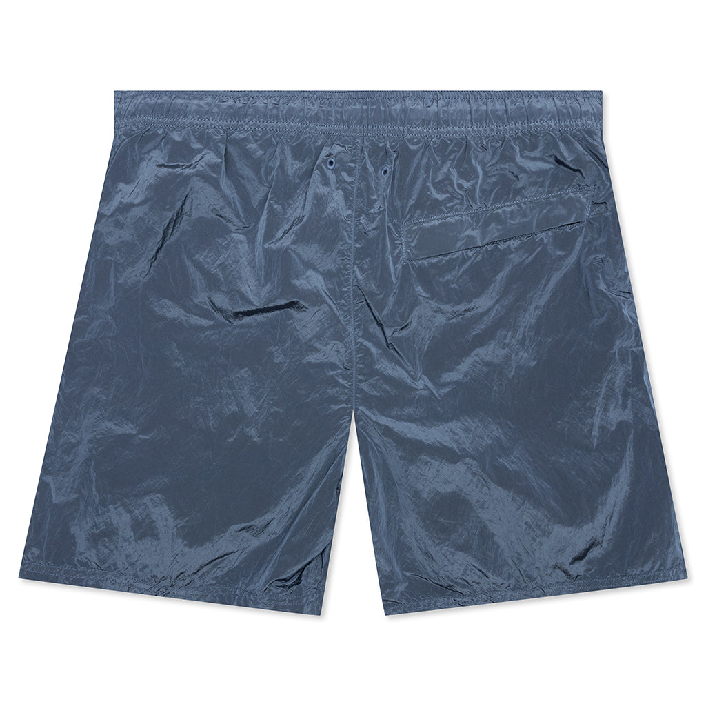 Nylon Metal Swim Trunks B0943 - Mid Blue