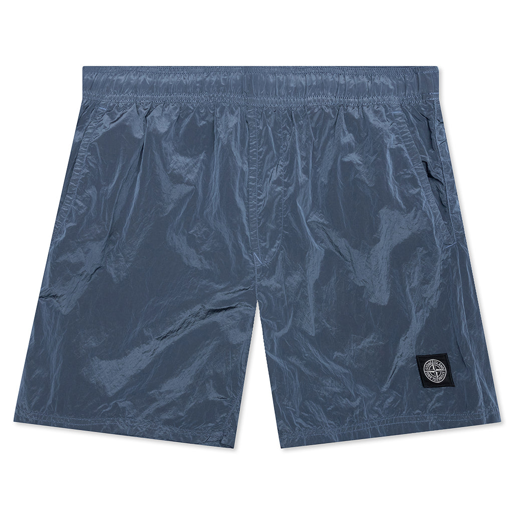 Nylon Metal Swim Trunks B0943 - Mid Blue