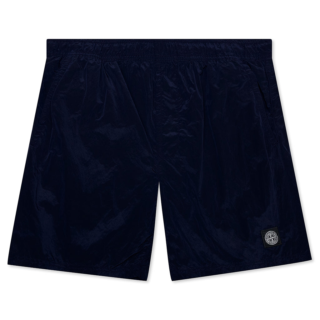 Nylon Metal Swim Trunks B0943 - Navy Blue