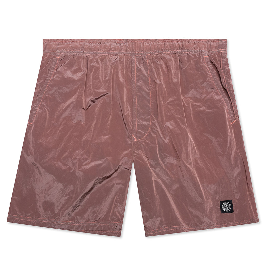 Nylon Metal Swim Trunks B0943 - Rose Quartz