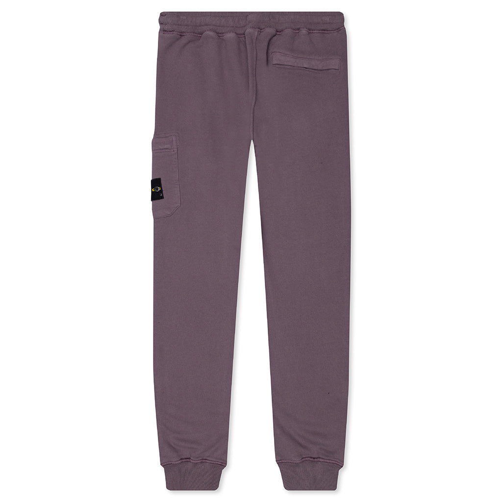 Cotton Fleece Cargo Pants - Magenta