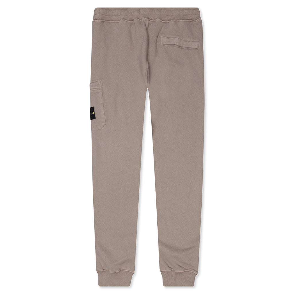 Cotton Fleece Cargo Pants - Mud