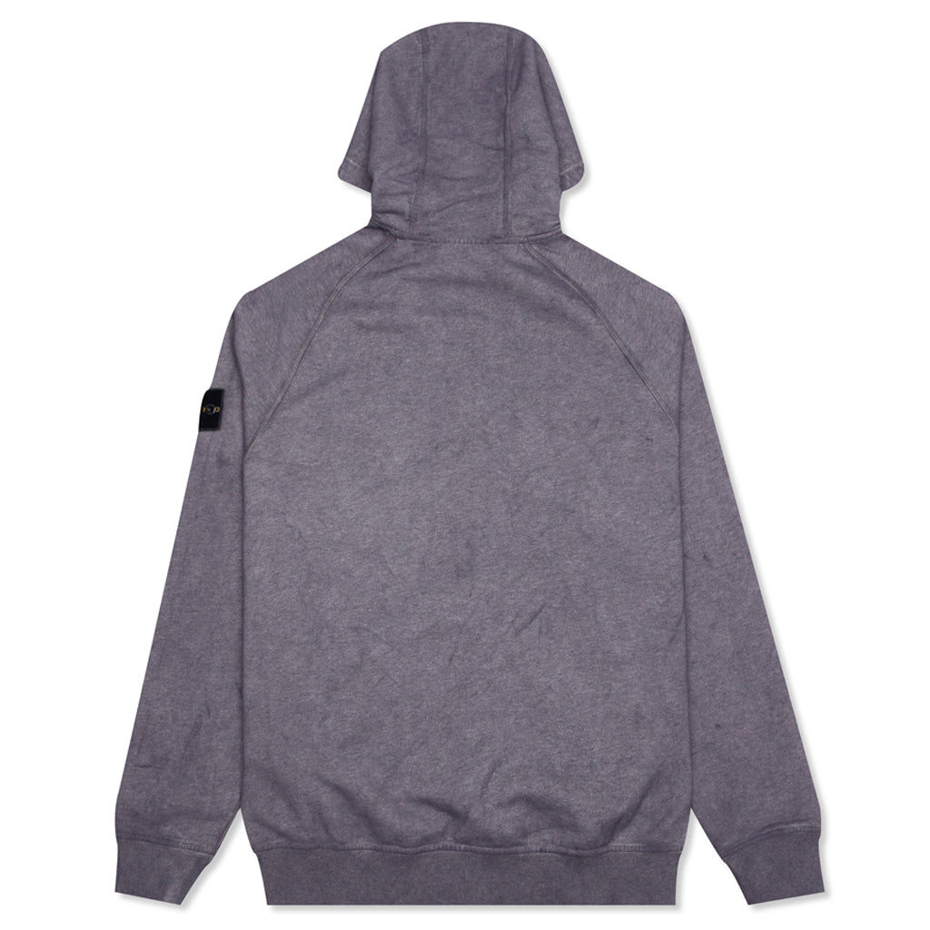 Dust Color Treatment Zip Sweatshirt - Magenta Melange