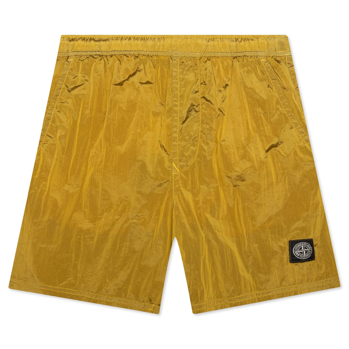 Nylon Metal Shorts - Yellow