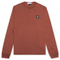 Patch Logo L/S Tee - Brick Red