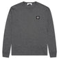 Patch Logo L/S Tee - Melange Dark Grey