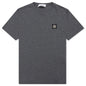 Patch Logo S/S Tee - Melange Dark Grey