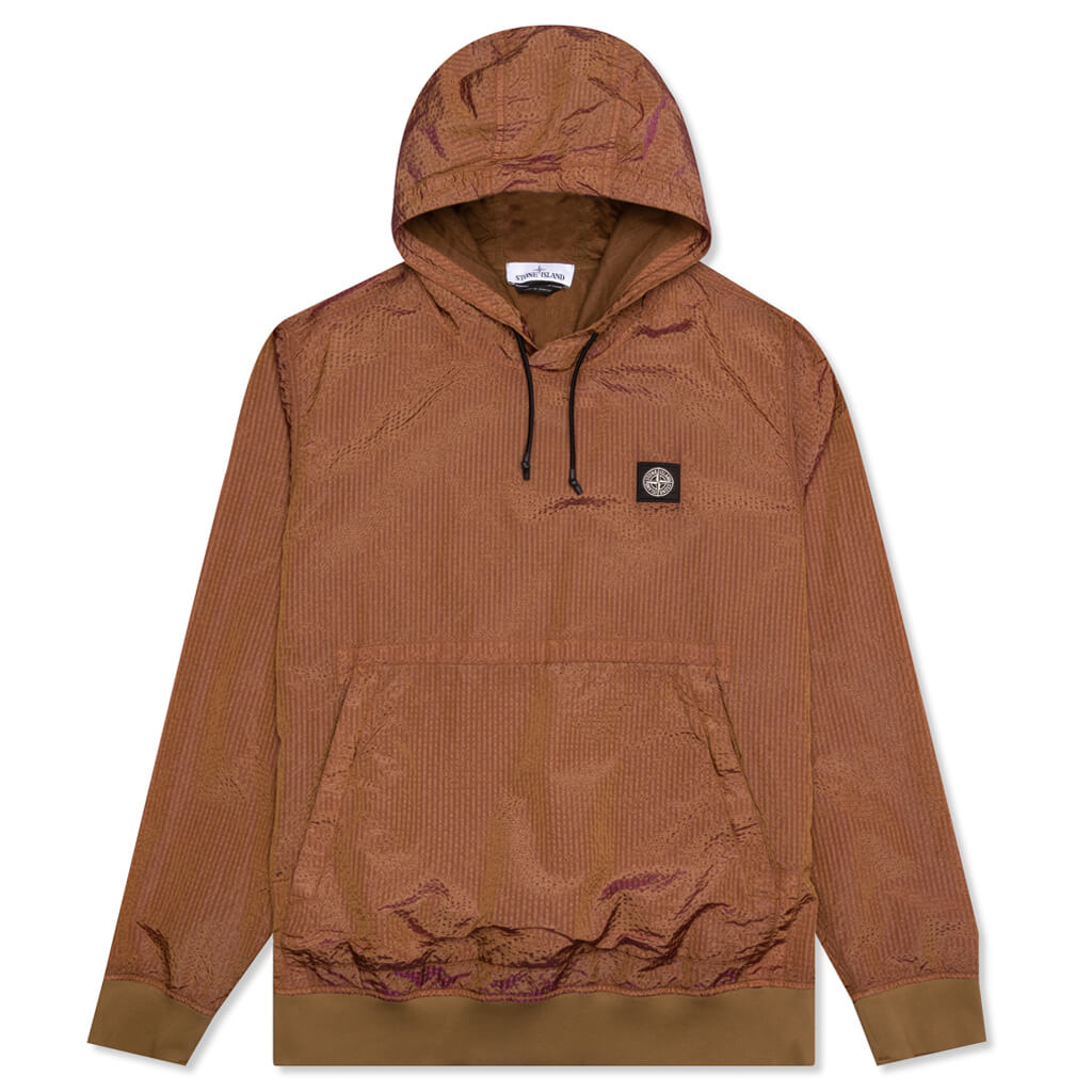 Poly-Colour Frame-TC Hoodie - Tobacco