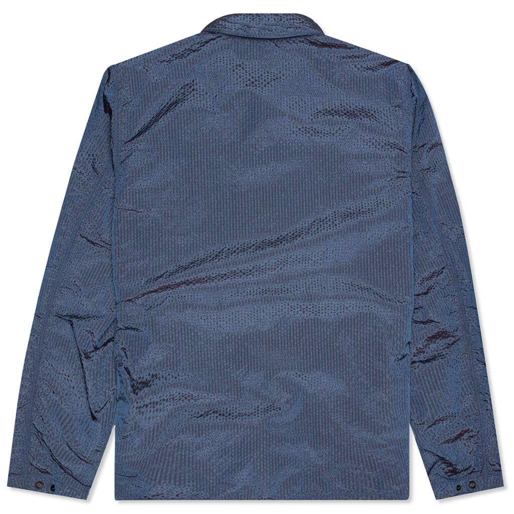 Poly-Colour Frame-TC Overshirt - Periwinkle
