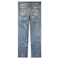 Straight Fit 5 Pocket Trousers - Light Blue