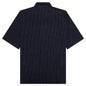 Stripe Button-Up Shirt - Navy/White