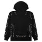Studded Pullover Hoodie - Black