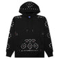 Studded Pullover Hoodie - Black