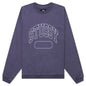 Varsity Oversized Crew - Washed Blue