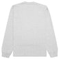Stock Logo L/S Crew - Grey Heather