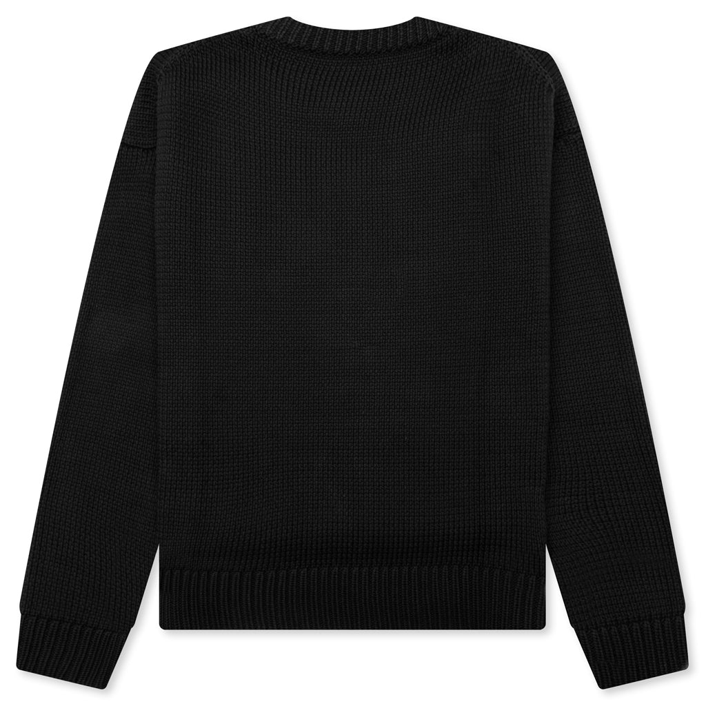 Boyfriend Loose Fit Sweater - Black