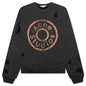Sweater Printed Logo - Black Melange