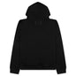 Upside Down Logo Hoodie - Black/White Embroidery