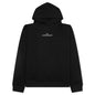 Upside Down Logo Hoodie - Black/White Embroidery
