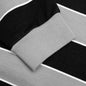 Striped Mending Logo Sweatshirt - Black