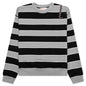 Striped Mending Logo Sweatshirt - Black