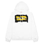Painted On Collage Yellow Logo Hoodie - Lily White