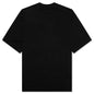 Cotton T-Shirt with Mended Patch - Black