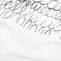 Scribble Motif T-Shirt - Lily White