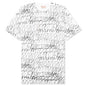 Scribble Motif T-Shirt - Lily White