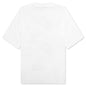 White Cotton T-Shirt With Flower Prints - Lily White